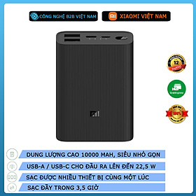 Pin sạc dự phòng Xiaomi Power Bank 3 10.000mAh Ultra Compact BHR4412GL