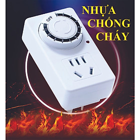 Mua Ổ cắm hẹn giờ cơ MK-958 hẹn giờ tắt sử dụng đơn giản công suất 10A/220V + Tặng Phích chuyển đổi từ 3 chấu sang 2