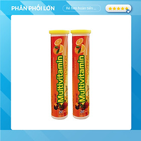 Viên sủi Multivitamin PLUSZS giúp bổ sung vitamin, khoáng chất, tăng cường sức khỏe (Tube 20V)