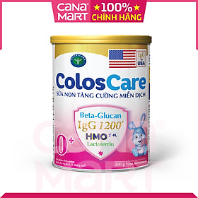 Sữa non Nutricare ColosCare 0+ hỗ trợ tiêu hóa, tăng cường hệ miễn dịch cho bé (400g)