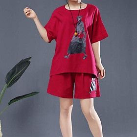 ĐỒ BỘ MẶC NHÀ FORM RỘNG / BỘ QUẦN ÁO NỮ / ĐỒ BỘ NỮ THUN COTTON /