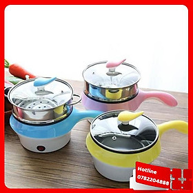 Nồi Lẩu Đa Năng Mini 2 Tầng Kèm Khay Hấp Inox - Loại Tốt