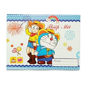 Combo 10 thiệp mời sinh nhật Doraemon