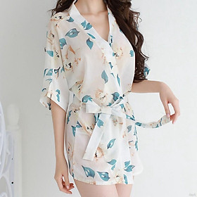 Váy ngủ kimono tặng quần lót cùng bộ