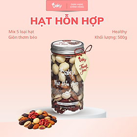 Hạt Hỗn Hợp Oaky 500g (Size Lớn) - Nhập Khẩu Mỹ & Úc, Ăn Vặt Healthy, Giàu Dinh Dưỡng