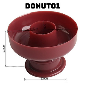 Mua KHUÔN NHẤN LÀM BÁNH DONUT BẰNG NHỰA CAO CẤP HÌNH DÁNG TRÒN TIM HOA LƯỚI
