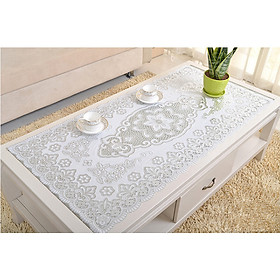 Khăn trải bàn kích thước 40x85cm ren hoa cao cấp (giao hình ngẫu nhiên)