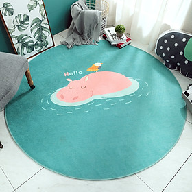 Mua Thảm tròn trang trí đệm bông hoạt hình 100cm