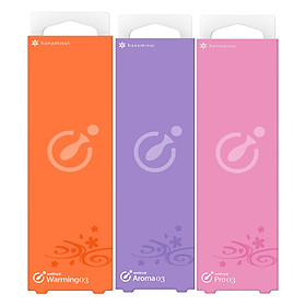 Combo 3 gel bôi trơn Pro tiêu chuẩn+ Warrming làm ấm+ Aroma hương thơm HANAMISUI (1.7g x 3 cây)