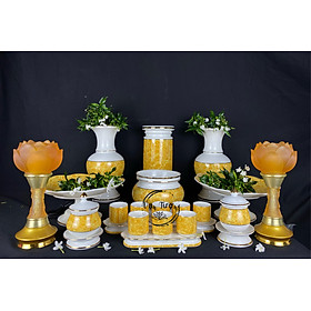 Mua  SẴN  BỘ ĐỒ CÚNG HOẠ TIẾT VÂN VÀNG