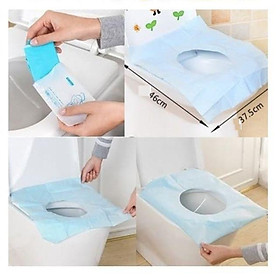 Mua (5 tờ/5 bịt) giấy lót bồn cầu dùng 1 lần- KT001