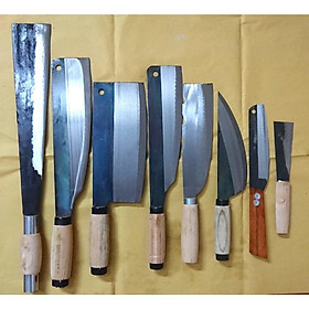 Mua Bộ dao nhà bếp 8 món nhíp xe chặt cây - chặt xương - chặt gà - dao thái thịt