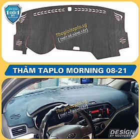 Thảm taplo ô tô da cacbon,da vân gỗ,và tuyết nhung 3 lớp dày 1cm chống nắng cao cấp - Nỉ đen