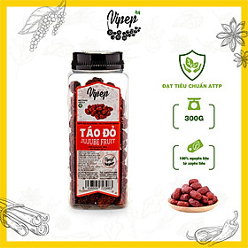 Táo Đỏ Tân Cương Tự Nhiên Vipep Hũ Nhựa 300g