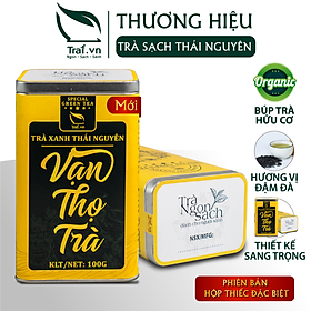 Trà nõn tôm thượng hạng , Vạn Thọ Trà dạng hộp thiếc , trọng lượng 100gram