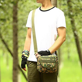 Handbag Sling Shoulder Messenger Bag Hiking Gear with Shoulder Strap CP Camo