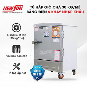 Mua Tủ Hấp Giò Chả Thực Phẩm 30 Kg/Mẻ Dùng Điện 6 Khay Nhập Khẩu NEWSUN  Hấp Đa Dạng  Năng Suất Cao - Hàng Chính Hãng