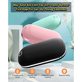 Máy Sưởi Ấm Cầm Tay Hand Warmer Kiêm Sạc Dự Phòng 5200mAh - Home Decor Furniture