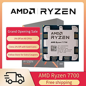 MỚI AMD Ryzen R7 7700X 4.5 GHz 8 Nhân 16 Luồng Bộ Vi Xử Lý CPU 5NM L3 = 32M Ổ Cắm AM5 (Không Có Tản Nhiệt), Vận Chuyển Nhanh!