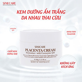 Kem dưỡng làm trắng da nhau thai cừu sinicare placenta cream moisturiser with coenzyme q10 100ml
