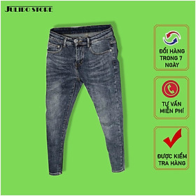 Quần Jean Nam co dãn 4 chiều Julido, dáng Skinny ống côn mẫu mới 2023 WW002