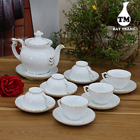 Mua Bộ Ấm Chén Men Trắng Cát Tường - Bộ Bình Trà Cao Cấp  Bộ Ấm Trà Đạo  Bộ Ấm Trà Đẹp Xưởng Gốm TM