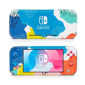 Mua Skin decal dán Nintendo Switch Lite mẫu Retro 90 s Primary Abstract (dễ dán  đã cắt sẵn)