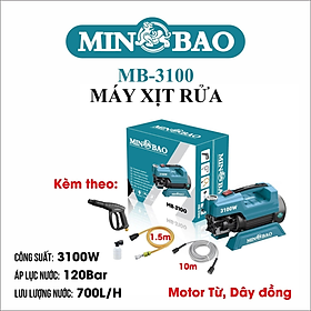 MÁY XỊT RỬA 3100W MB-3100T MB-3100T MINBAO -HÀNG CHÍNH HÃNG