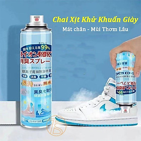 Chai xịt khử mùi giày chống khuẩn 260ml tiện lợi mang theo đi du lịch