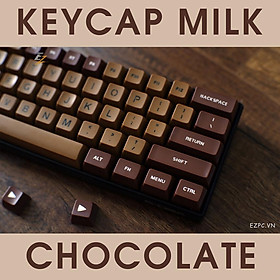 Mua Keycap MILK CHOCOLATE 108 Phím Cho Bàn Phím Cơ
