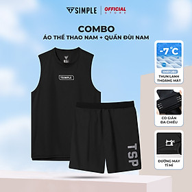 Bộ Thể Thao Nam Ba Lỗ Sát Nách TSIMPLE quần áo tập gym co giãn thoáng mát