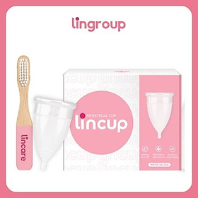 Combo Cốc nguyệt san Lincup & Bàn chải vệ sinh Lincare Brush