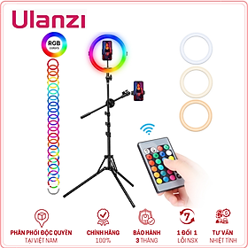 Mua ULANZI VIJIM K15 RGB (3200K-6500K) - Bộ đèn LED đổi màu  kèm Remote + chân tripod + giá đỡ điện thoại - Hàng Chính Hãng