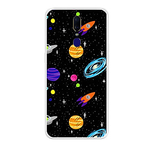Ốp lưng dẻo cho điện thoại Oppo F11 - 0063 SPACE04 - Hàng Chính Hãng