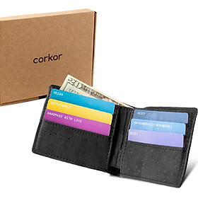 Ví nam da cork thực vật BIFOLD WALLET FOR MEN - HGcork Corkor CK260 - Nhiều màu - Tích hợp tính năng chống sao chép dữ liệu thẻ, Siêu bền, Chống cháy, Chống mốc, Chống thấm nước, Thân thiện với môi trường – Hàng chính hãng, Sản xuất tại Bồ Đào Nha