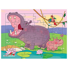 Tranh Xếp Hình A4 30 Mảnh - Hà Mã 030-120