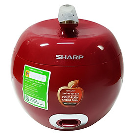 Nồi Cơm Điện Sharp KS-A08V-R (0.72 lít) - Đỏ - Hàng chính hãng