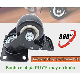 Mua Bánh Xe đẩy đen viền 5 &6 cm hàng nhập
