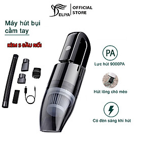 Mua Máy Hút Bụi Cầm Tay Không Dây  máy hút bụi MINI ĐEN KHÔNG DÂY  hàng chính hãng DELIYA -120W-XCQ12C