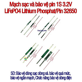 ComBo 10 mạch sạc và bảo vệ pin 1S 3.2V LiFePO4 Lithium Phosphat/Pin 32650