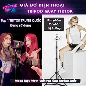 Mua Giá đỡ điện thoại-Tripod quay TikTok chân đèn livestream chân đỡ máy ảnh cứng bền đẹp chắc chắn triệu view