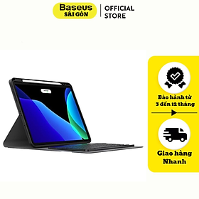 Bao Da kiêm Bàn Phím Bluetooth ARJK000113 Baseus Brilliance Detachable Keyboard Case cho iPad Pro（2018/2020/2021)- Hàng chính hãng