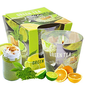 Ly Nến Thơm Tinh Dầu Bartek Green Tea 115g QT04964 - Matcha Trà Xanh giao