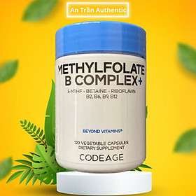 Viên bổ não Codeage Methylfolate B Complex - Tăng cường trí nhớ và khả năng tập trung - Nhập Khẩu Chính Ngạch Có Tem Phụ Tiếng Việt, Tem Chống Hàng Giả, Xác Thực Qua Tin Nhắn