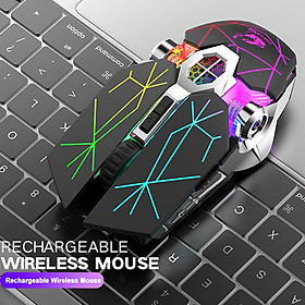 X13 Wireless Gaming Mouse 2.4G 2400DPI USB Rechargeable Mouse for Windows Computer PC