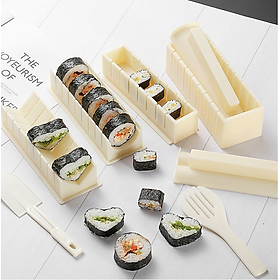 Mua Khuôn Làm Sushi Làm Cơm Cuộn Cơm Nắm Kiểu Nhật Nhựa PP Cao Cấp Có 3 Kiểu Dạng Hình Vuông Tròn Trái Tim Để Lựa Chọn