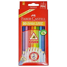Faber-Castell-116260-Chì Màu Junior Grip - 10 Màu Dài