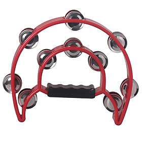 Trống Lục Lạc Cầm Tay Tambourine Khung Đôi