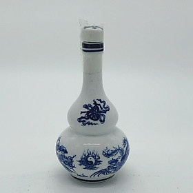 Mua Nậm thờ đựng rượu men xanh lam họa tiết long phụng