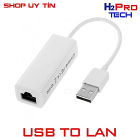 Bộ chuyển đổi USB ra LAN RJ45 (Trắng) USB 2.0 to fast Ethernet